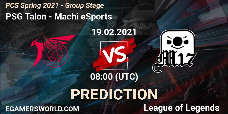 PSG Talon - Machi eSports: Maç tahminleri. 19.02.2021 at 08:00, LoL, PCS Spring 2021 - Group Stage