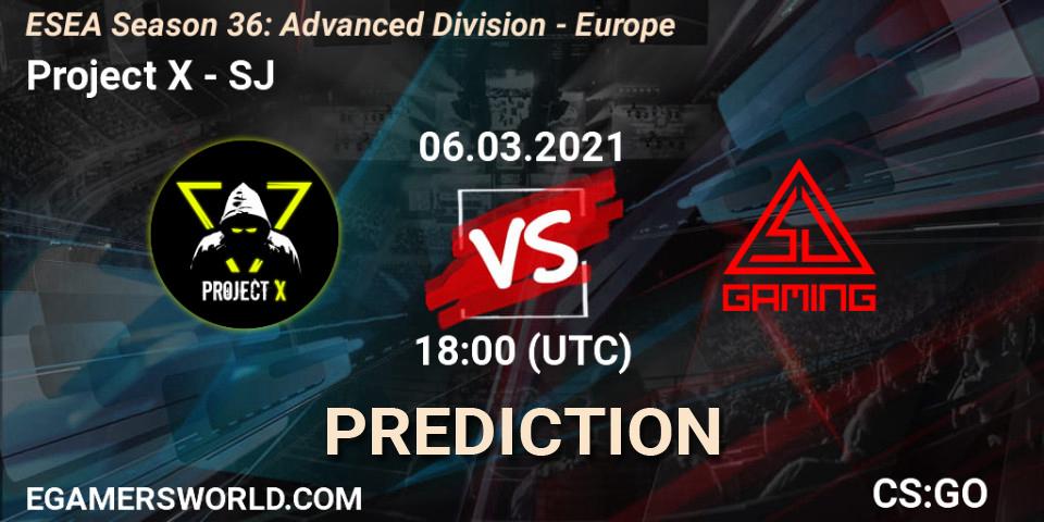 Project X - SJ: Maç tahminleri. 06.03.2021 at 18:00, Counter-Strike (CS2), ESEA Season 36: Europe - Advanced Division