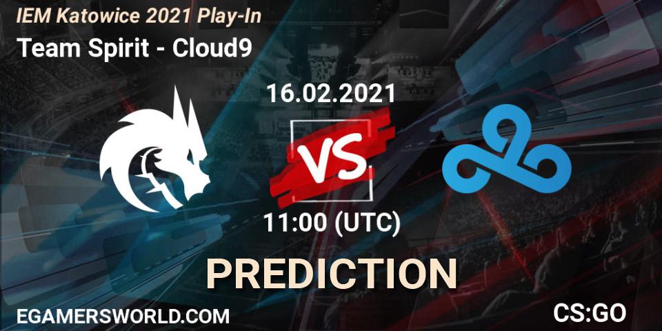 Team Spirit - Cloud9: Maç tahminleri. 16.02.2021 at 11:00, Counter-Strike (CS2), IEM Katowice 2021 Play-In