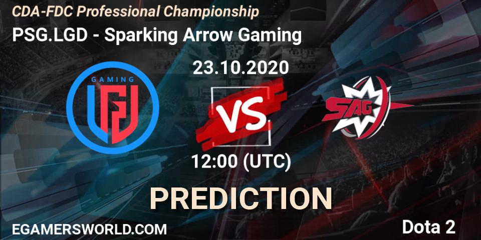 PSG.LGD - Sparking Arrow Gaming: Maç tahminleri. 23.10.2020 at 12:04, Dota 2, CDA-FDC Professional Championship
