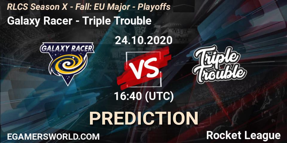Galaxy Racer - Triple Trouble: Maç tahminleri. 24.10.2020 at 16:30, Rocket League, RLCS Season X - Fall: EU Major - Playoffs