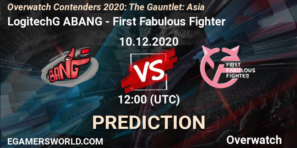 LogitechG ABANG - First Fabulous Fighter: Maç tahminleri. 10.12.2020 at 11:30, Overwatch, Overwatch Contenders 2020: The Gauntlet: Asia