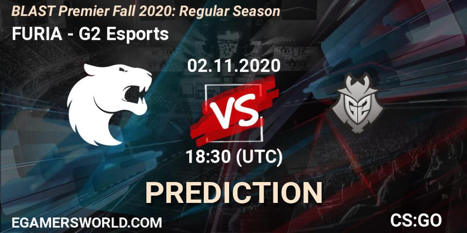 FURIA - G2 Esports: Maç tahminleri. 02.11.2020 at 21:30, Counter-Strike (CS2), BLAST Premier Fall 2020: Regular Season
