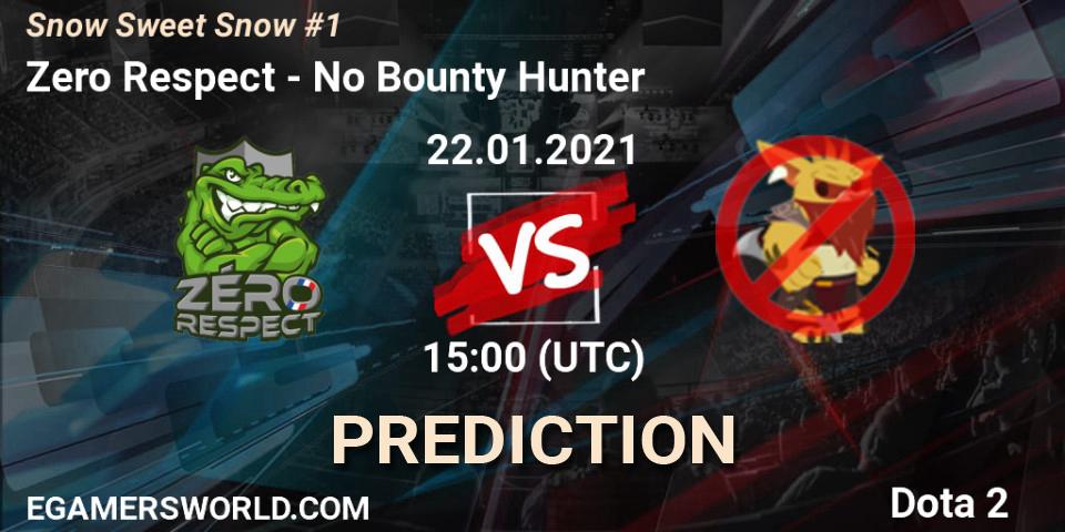 Zero Respect - No Bounty Hunter: Maç tahminleri. 22.01.2021 at 15:06, Dota 2, Snow Sweet Snow #1