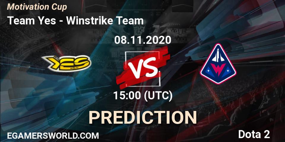 Team Yes - Winstrike Team: Maç tahminleri. 09.11.2020 at 12:04, Dota 2, Motivation Cup