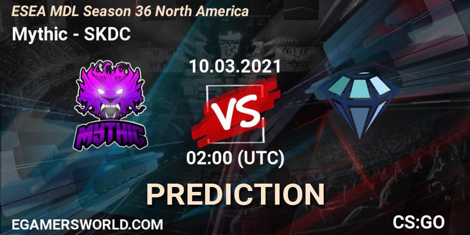 Mythic - SKDC: Maç tahminleri. 10.03.2021 at 02:00, Counter-Strike (CS2), MDL ESEA Season 36: North America - Premier Division
