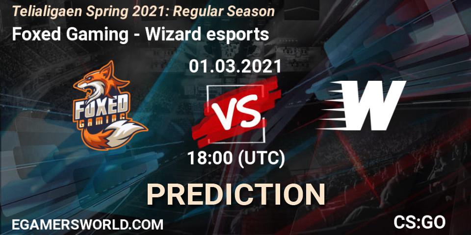 Foxed Gaming - Wizard esports: Maç tahminleri. 01.03.2021 at 18:00, Counter-Strike (CS2), Telialigaen Spring 2021: Regular Season