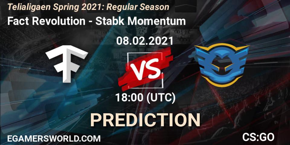 Fact Revolution - Stabæk Momentum: Maç tahminleri. 08.02.2021 at 18:00, Counter-Strike (CS2), Telialigaen Spring 2021: Regular Season