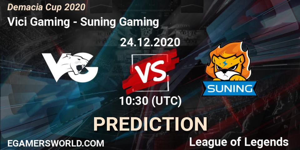 Vici Gaming - Suning Gaming: Maç tahminleri. 24.12.2020 at 10:30, LoL, Demacia Cup 2020