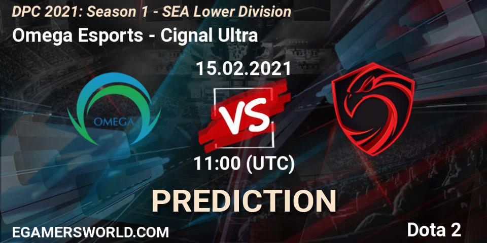 Omega Esports - Cignal Ultra: Maç tahminleri. 15.02.2021 at 10:59, Dota 2, DPC 2021: Season 1 - SEA Lower Division