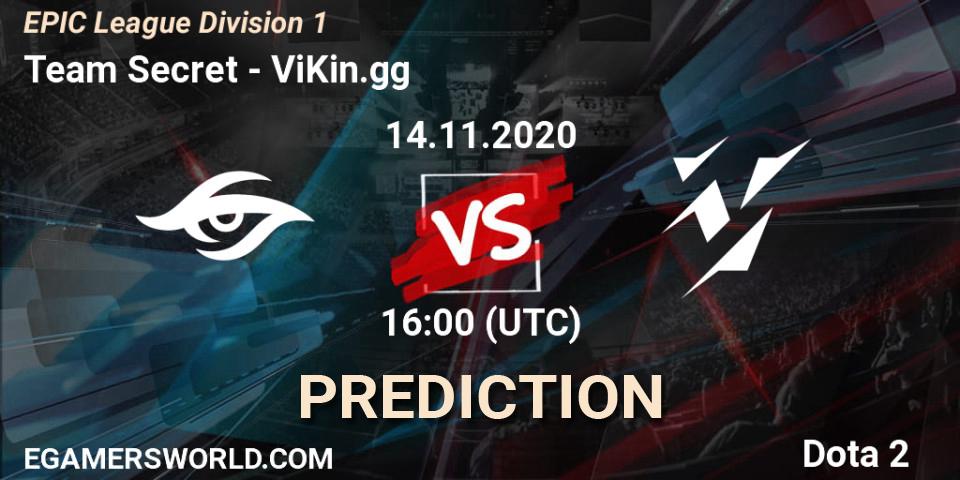 Team Secret - ViKin.gg: Maç tahminleri. 14.11.2020 at 16:11, Dota 2, EPIC League Division 1