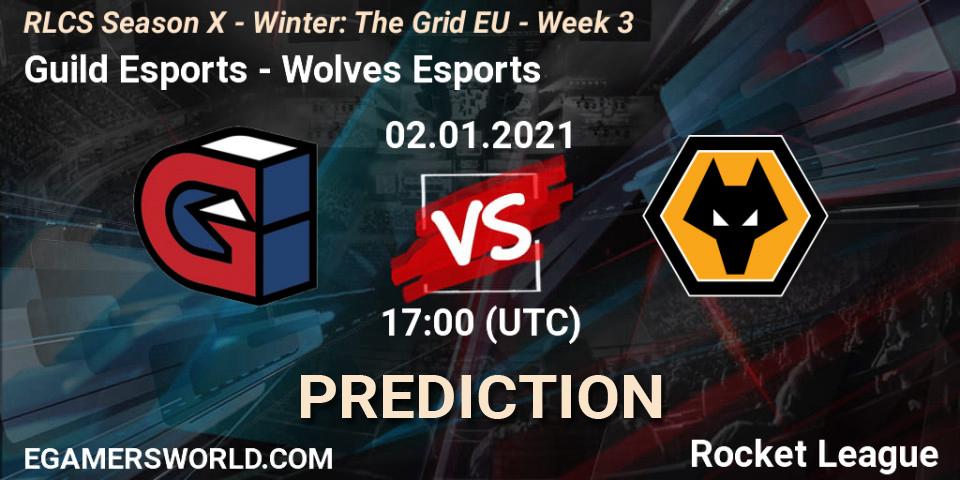 Guild Esports - Wolves Esports: Maç tahminleri. 02.01.2021 at 17:00, Rocket League, RLCS Season X - Winter: The Grid EU - Week 3