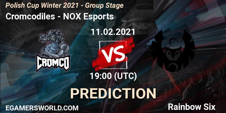 Cromcodiles - NOX Esports: Maç tahminleri. 11.02.2021 at 19:00, Rainbow Six, Polish Cup Winter 2021 - Group Stage