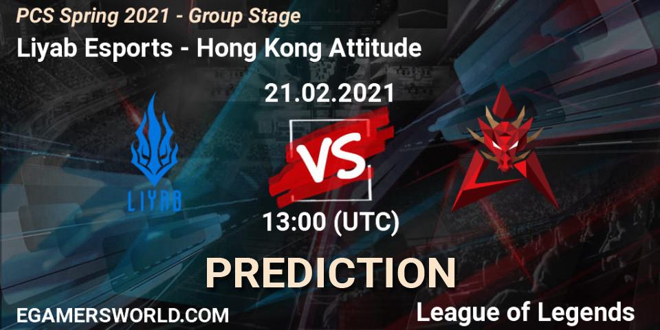Liyab Esports - Hong Kong Attitude: Maç tahminleri. 21.02.2021 at 13:00, LoL, PCS Spring 2021 - Group Stage
