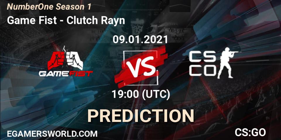 Game Fist - Clutch Rayn: Maç tahminleri. 09.01.2021 at 19:00, Counter-Strike (CS2), NumberOne Season 1