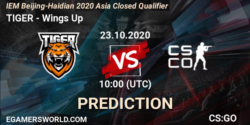 TIGER - Wings Up: Maç tahminleri. 23.10.2020 at 10:00, Counter-Strike (CS2), IEM Beijing-Haidian 2020 Asia Closed Qualifier