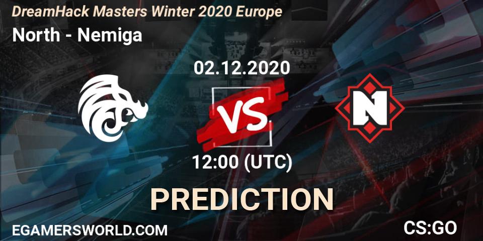 North - Nemiga: Maç tahminleri. 02.12.20, CS2 (CS:GO), DreamHack Masters Winter 2020 Europe