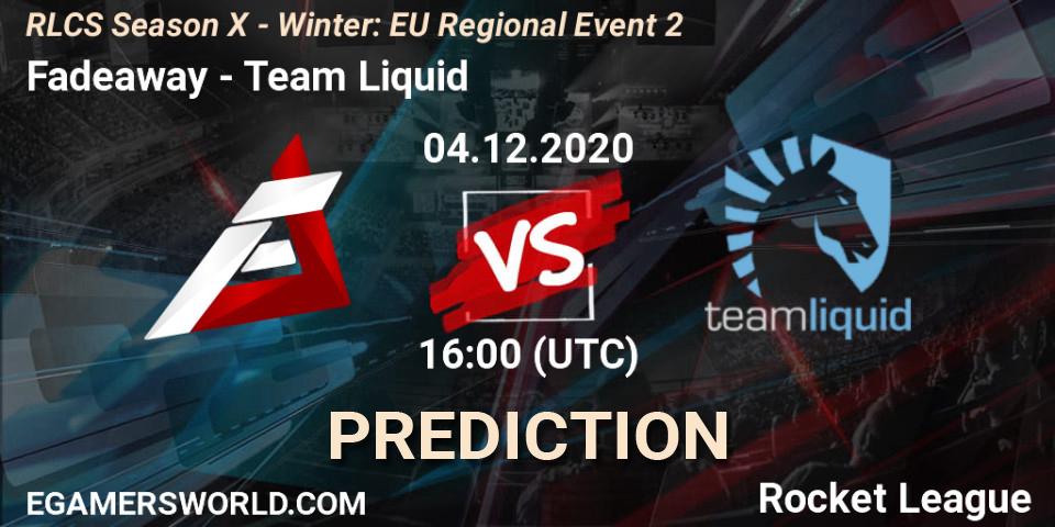 Fadeaway - Team Liquid: Maç tahminleri. 04.12.2020 at 16:00, Rocket League, RLCS Season X - Winter: EU Regional Event 2