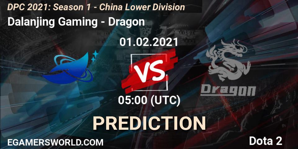 Dalanjing Gaming - Dragon: Maç tahminleri. 01.02.2021 at 05:03, Dota 2, DPC 2021: Season 1 - China Lower Division