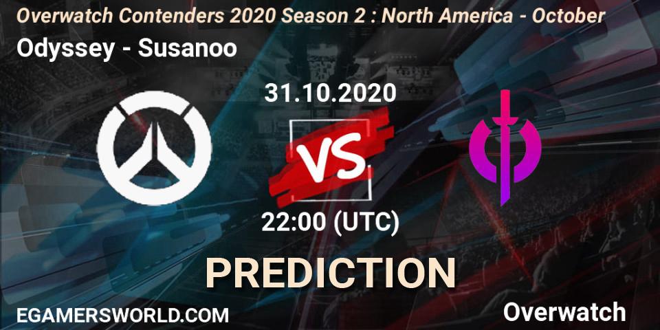 Odyssey - Susanoo: Maç tahminleri. 31.10.2020 at 22:00, Overwatch, Overwatch Contenders 2020 Season 2: North America - October