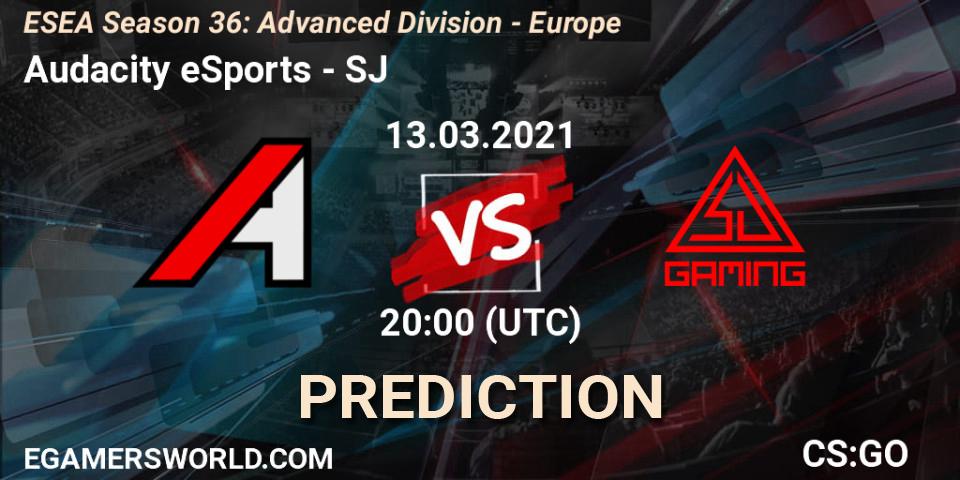 Audacity eSports - SJ: Maç tahminleri. 14.03.2021 at 20:00, Counter-Strike (CS2), ESEA Season 36: Europe - Advanced Division