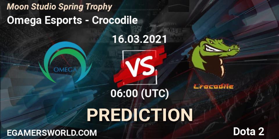 Omega Esports - Crocodile: Maç tahminleri. 16.03.2021 at 06:16, Dota 2, Moon Studio Spring Trophy