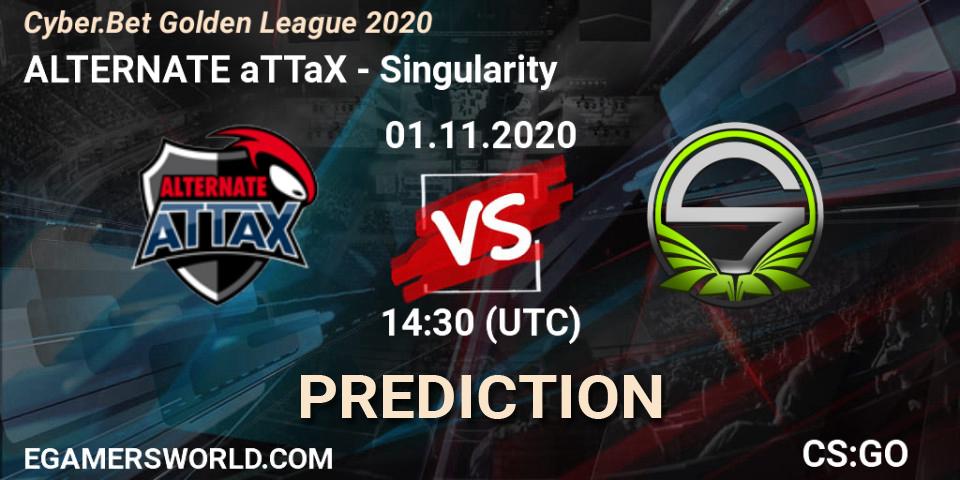 ALTERNATE aTTaX - Singularity: Maç tahminleri. 01.11.2020 at 14:30, Counter-Strike (CS2), Cyber.Bet Golden League 2020