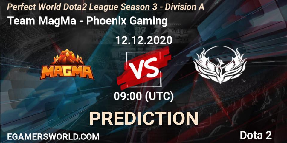 Team MagMa - Phoenix Gaming: Maç tahminleri. 12.12.2020 at 08:37, Dota 2, Perfect World Dota2 League Season 3 - Division A