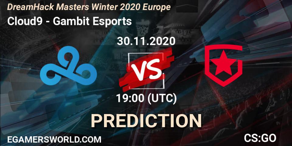 Cloud9 - Gambit Esports: Maç tahminleri. 30.11.2020 at 19:00, Counter-Strike (CS2), DreamHack Masters Winter 2020 Europe