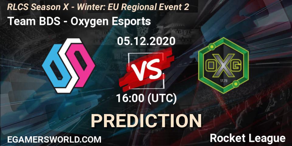 Team BDS - Oxygen Esports: Maç tahminleri. 05.12.2020 at 16:00, Rocket League, RLCS Season X - Winter: EU Regional Event 2