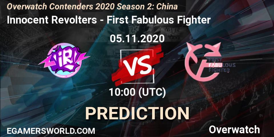 Innocent Revolters - First Fabulous Fighter: Maç tahminleri. 05.11.2020 at 06:00, Overwatch, Overwatch Contenders 2020 Season 2: China