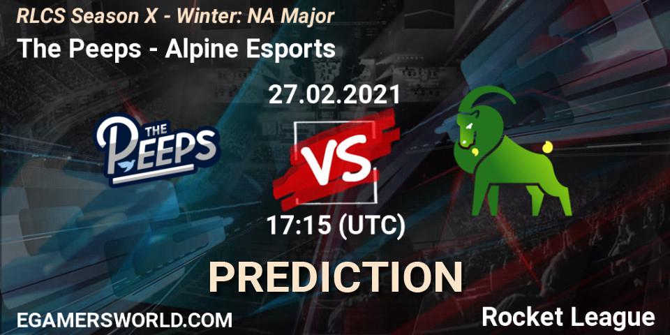 The Peeps - Alpine Esports: Maç tahminleri. 27.02.21, Rocket League, RLCS Season X - Winter: NA Major