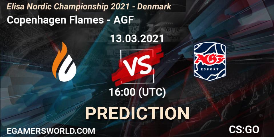 Copenhagen Flames - AGF: Maç tahminleri. 13.03.2021 at 16:05, Counter-Strike (CS2), Elisa Nordic Championship 2021 - Denmark
