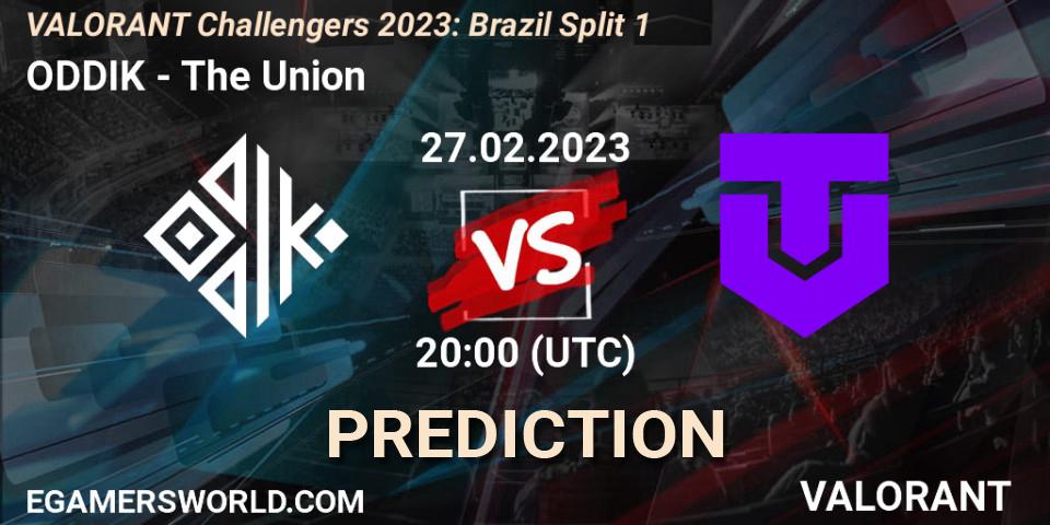 ODDIK - The Union: Maç tahminleri. 28.02.2023 at 20:00, VALORANT, VALORANT Challengers 2023: Brazil Split 1