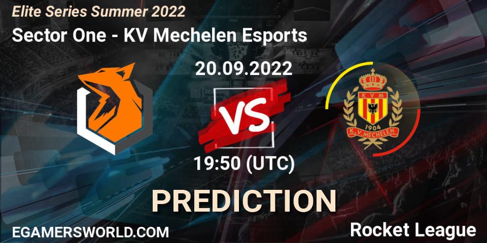 Sector One - KV Mechelen Esports: Maç tahminleri. 20.09.22, Rocket League, Elite Series Summer 2022