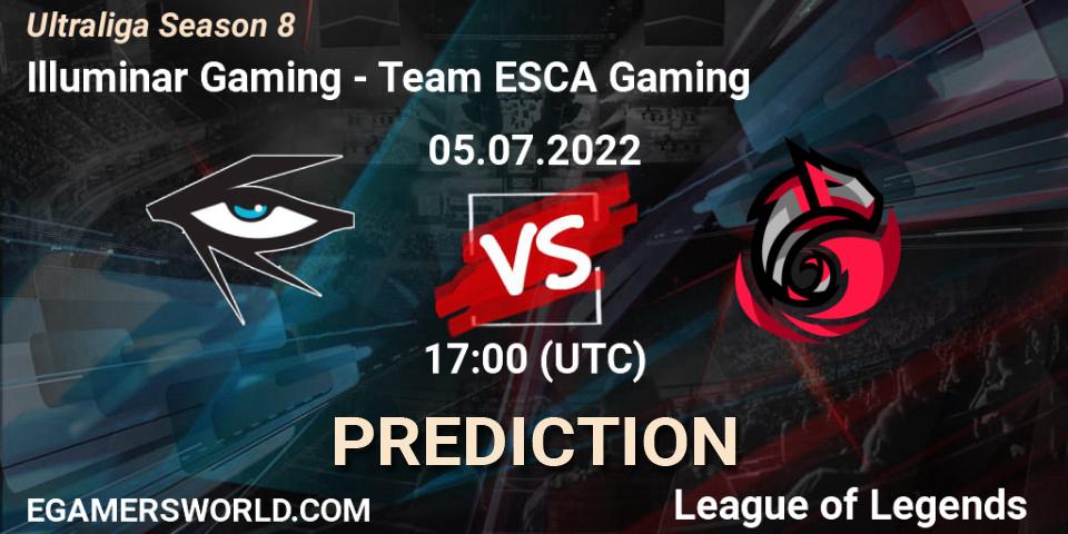 Illuminar Gaming - Team ESCA Gaming: Maç tahminleri. 05.07.2022 at 17:00, LoL, Ultraliga Season 8