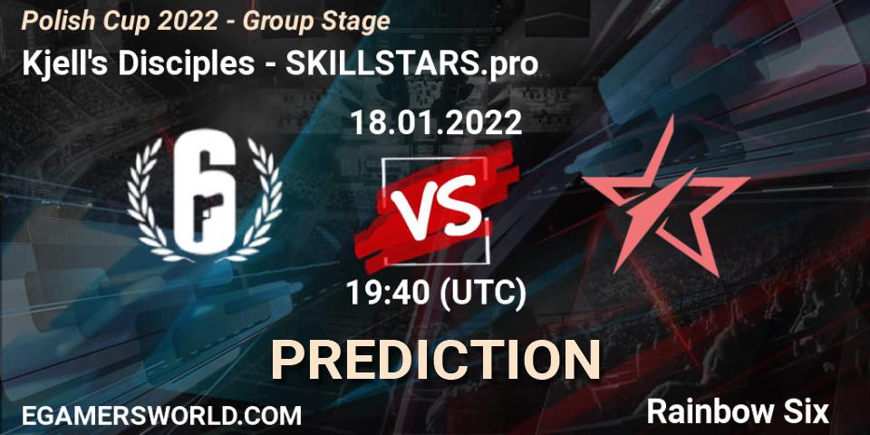 Kjell's Disciples - SKILLSTARS.pro: Maç tahminleri. 18.01.2022 at 19:40, Rainbow Six, Polish Cup 2022 - Group Stage