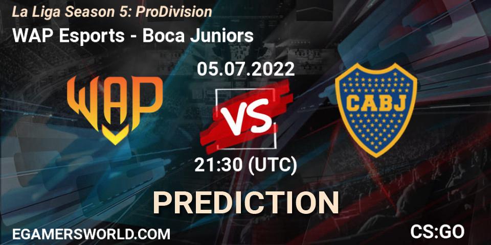 WAP Esports - Boca Juniors: Maç tahminleri. 05.07.2022 at 21:30, Counter-Strike (CS2), La Liga Season 5: Pro Division