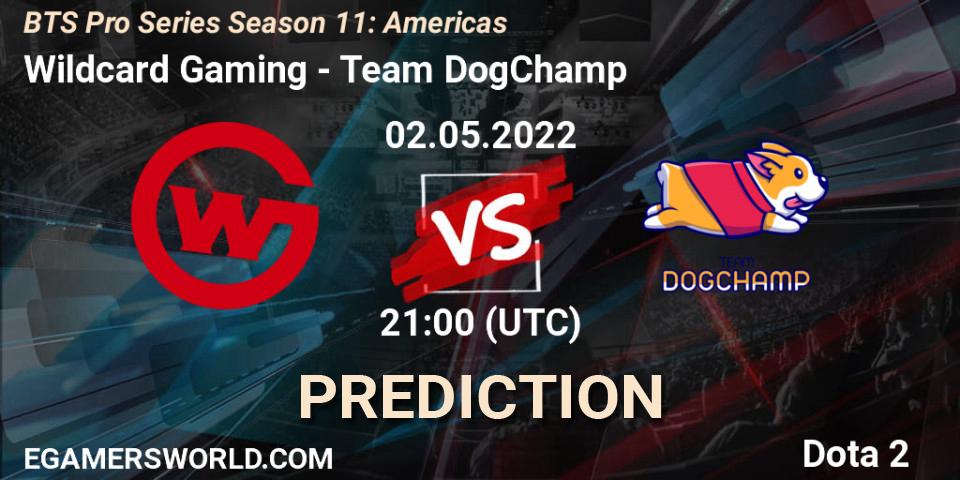 Wildcard Gaming - Team DogChamp: Maç tahminleri. 07.05.2022 at 02:00, Dota 2, BTS Pro Series Season 11: Americas