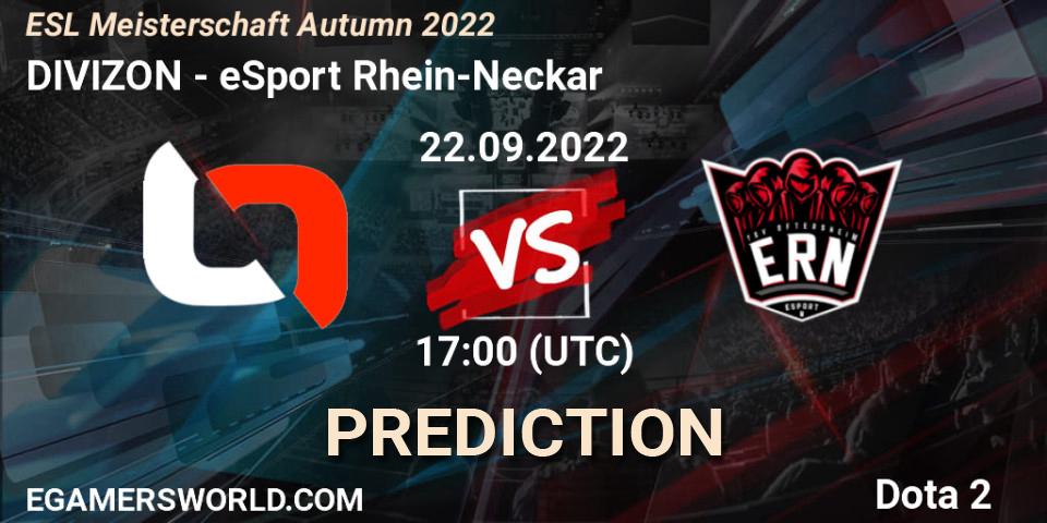 DIVIZON - eSport Rhein-Neckar: Maç tahminleri. 22.09.2022 at 17:11, Dota 2, ESL Meisterschaft Autumn 2022