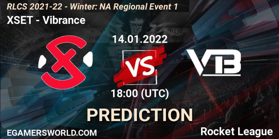 XSET - Vibrance: Maç tahminleri. 14.01.2022 at 18:00, Rocket League, RLCS 2021-22 - Winter: NA Regional Event 1