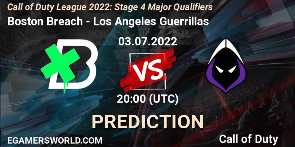 Boston Breach - Los Angeles Guerrillas: Maç tahminleri. 03.07.2022 at 19:00, Call of Duty, Call of Duty League 2022: Stage 4