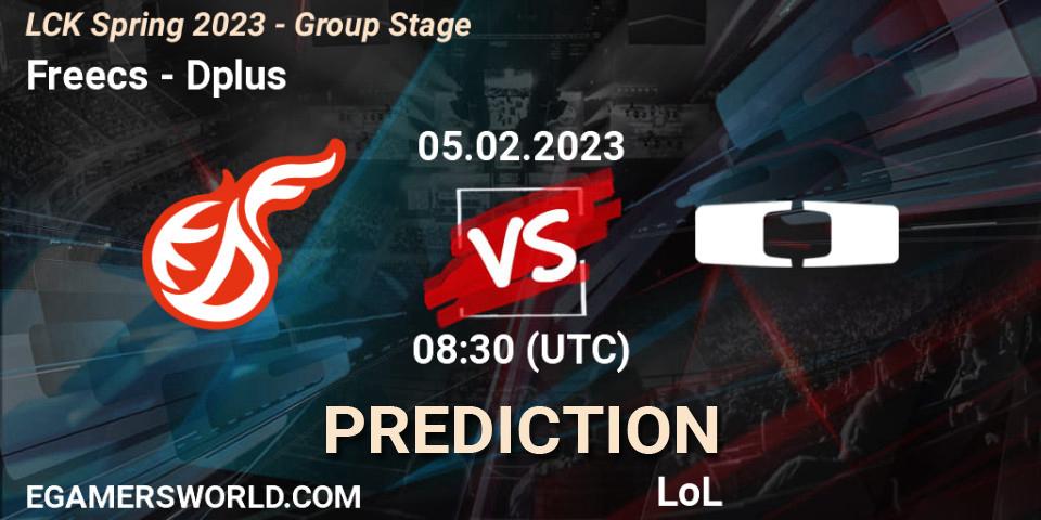 Freecs - Dplus: Maç tahminleri. 05.02.23, LoL, LCK Spring 2023 - Group Stage