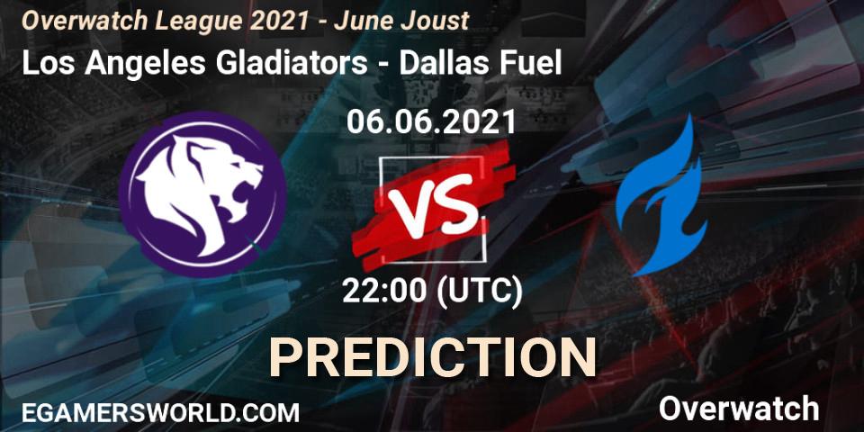 Los Angeles Gladiators - Dallas Fuel: Maç tahminleri. 06.06.2021 at 22:00, Overwatch, Overwatch League 2021 - June Joust