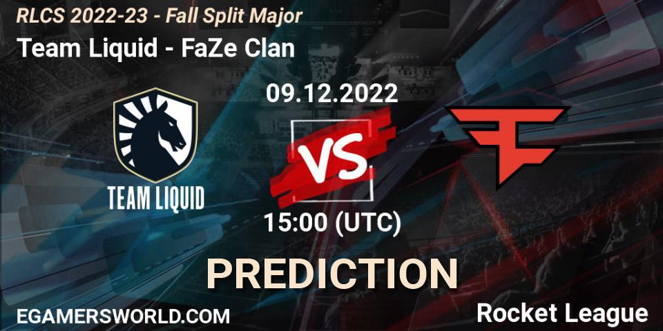 Team Liquid - FaZe Clan: Maç tahminleri. 09.12.22, Rocket League, RLCS 2022-23 - Fall Split Major