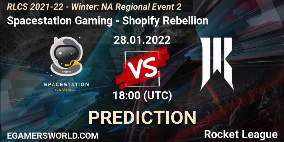Spacestation Gaming - Shopify Rebellion: Maç tahminleri. 28.01.2022 at 18:00, Rocket League, RLCS 2021-22 - Winter: NA Regional Event 2