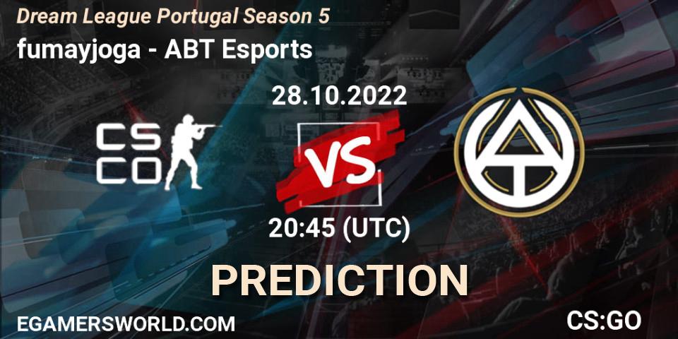 fumayjoga - ABT Esports: Maç tahminleri. 28.10.2022 at 21:00, Counter-Strike (CS2), Dream League Portugal Season 5