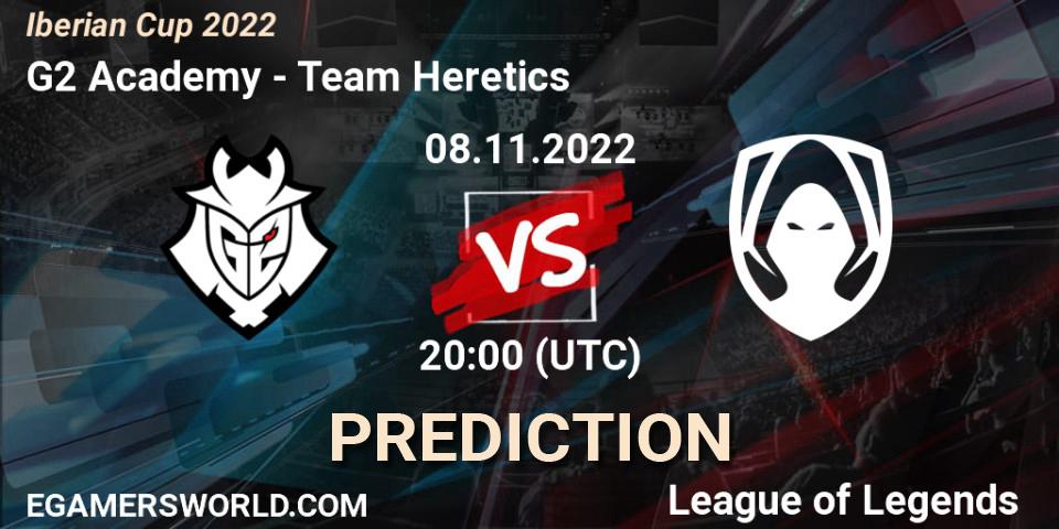 G2 Academy - Team Heretics: Maç tahminleri. 08.11.2022 at 20:00, LoL, Iberian Cup 2022