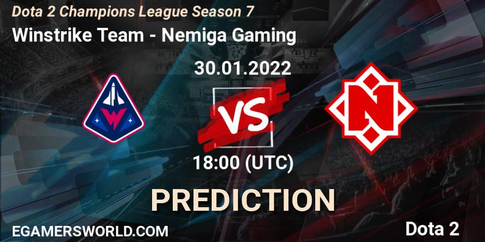 Winstrike Team - Nemiga Gaming: Maç tahminleri. 28.01.2022 at 15:00, Dota 2, Dota 2 Champions League 2022 Season 7