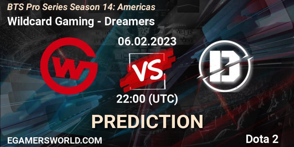 Wildcard Gaming - Dreamers: Maç tahminleri. 06.02.23, Dota 2, BTS Pro Series Season 14: Americas